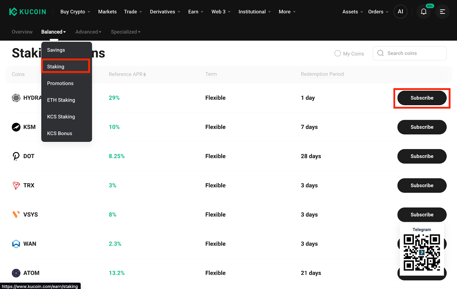 KuCoin Staking Rewards Overview
