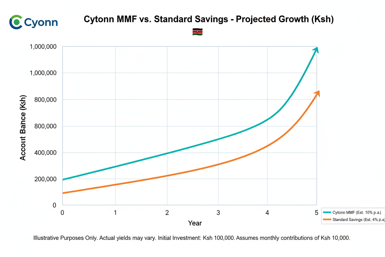 Cytonn MMF yield chart Kenya savings