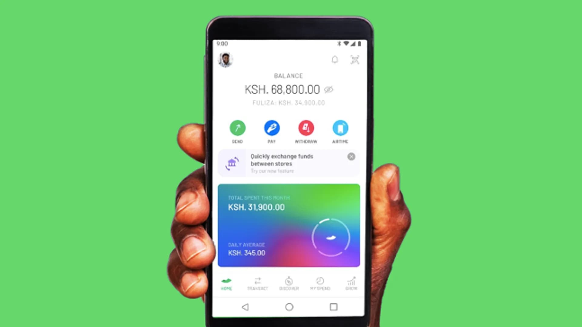 M-Pesa app USDC integration Kenya